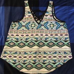 Green Sleeveless Blouse